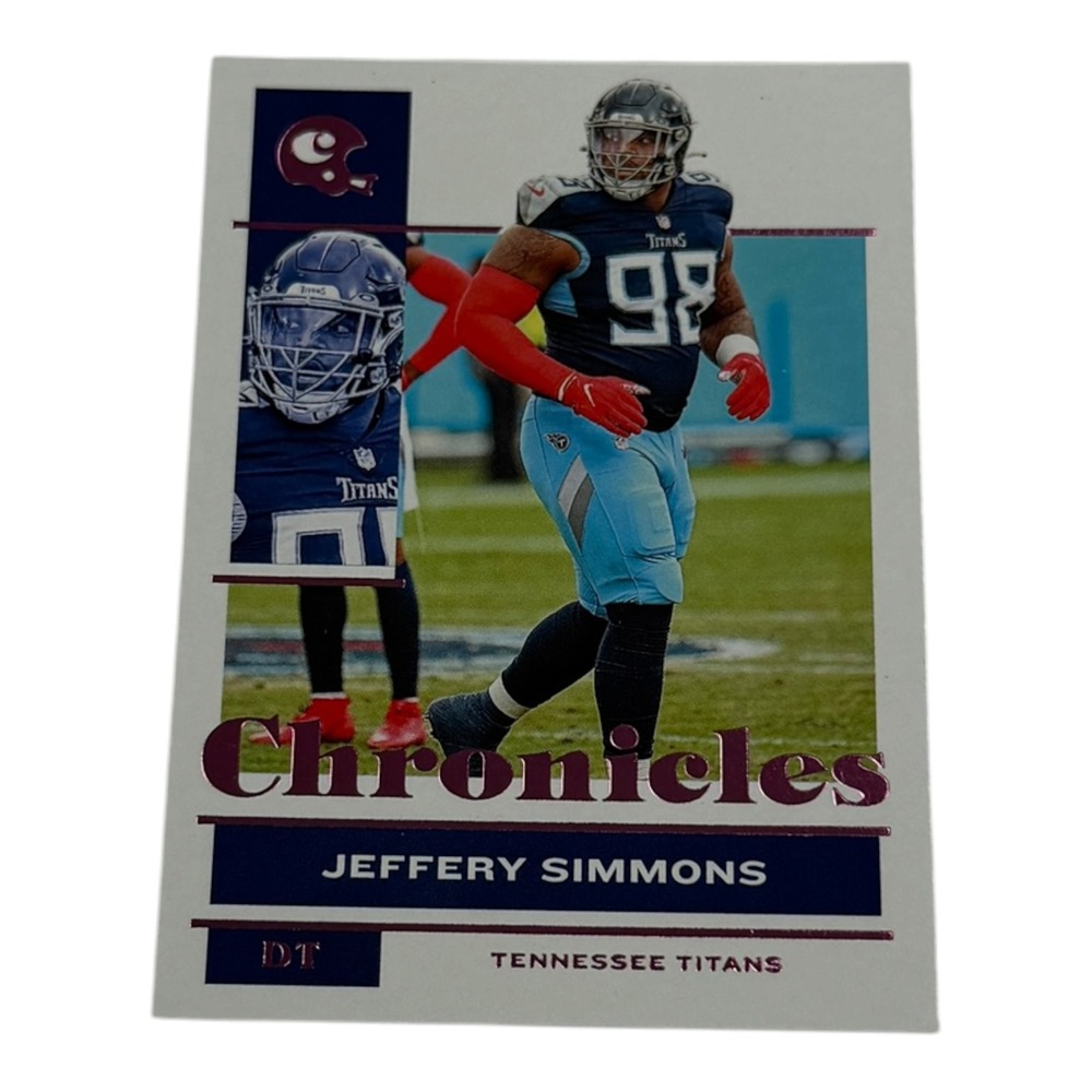 2021 Panini Chronicles Football Jeffery Simmons No 100 Tennessee Titans DT